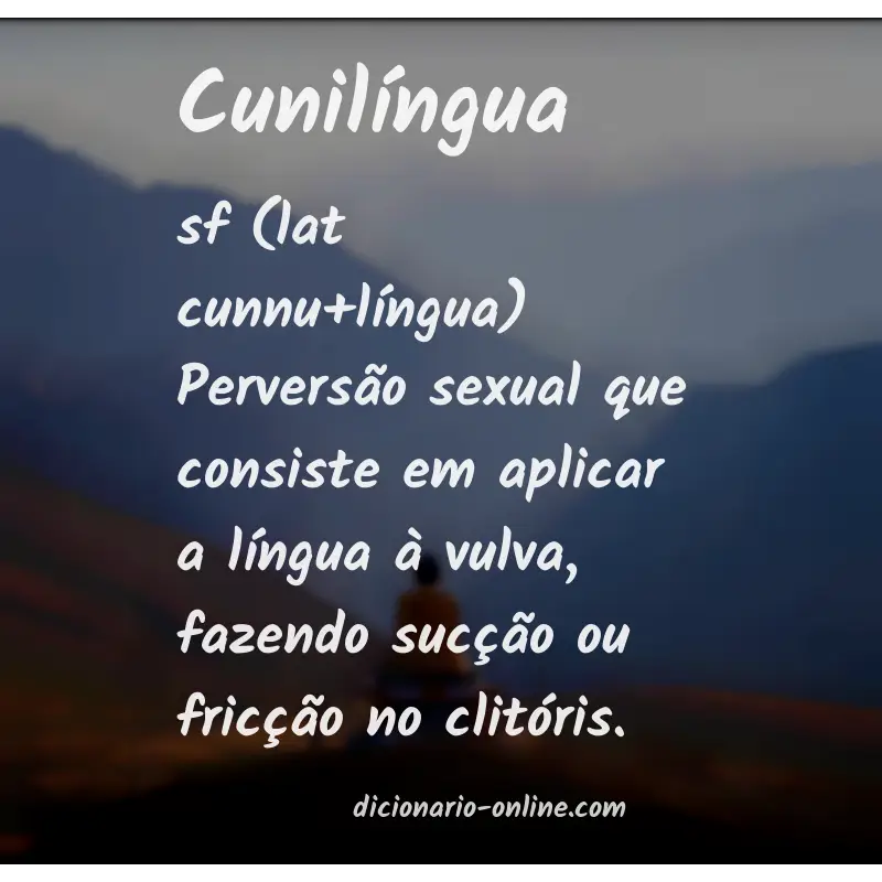 Significado de cunilíngua