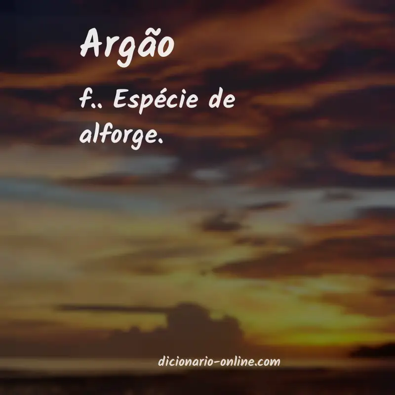 Significado de argão
