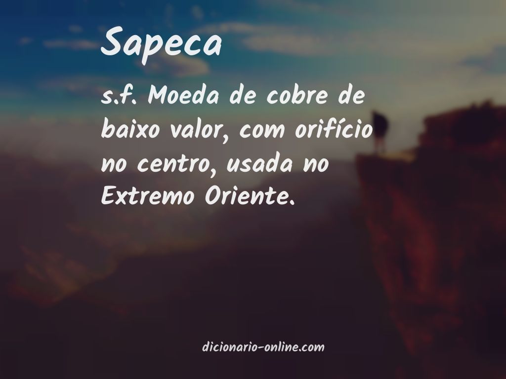 Significado de sapeca