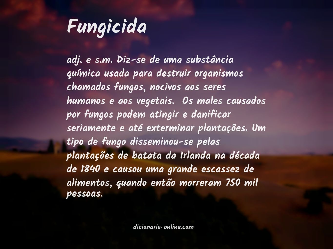 Significado de fungicida