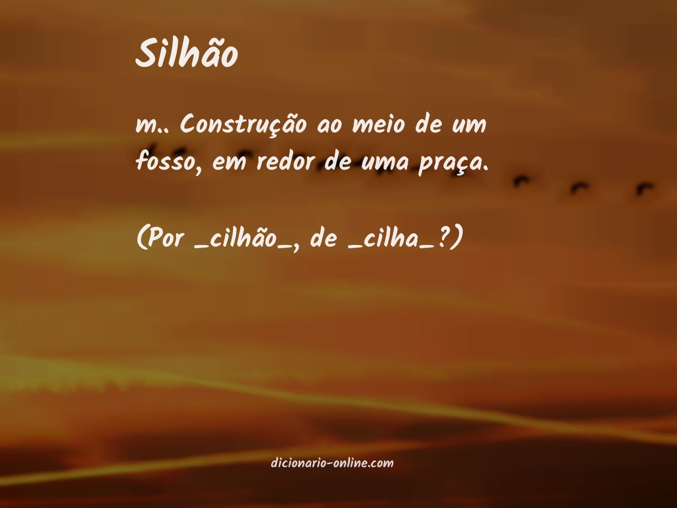 Significado de silhão