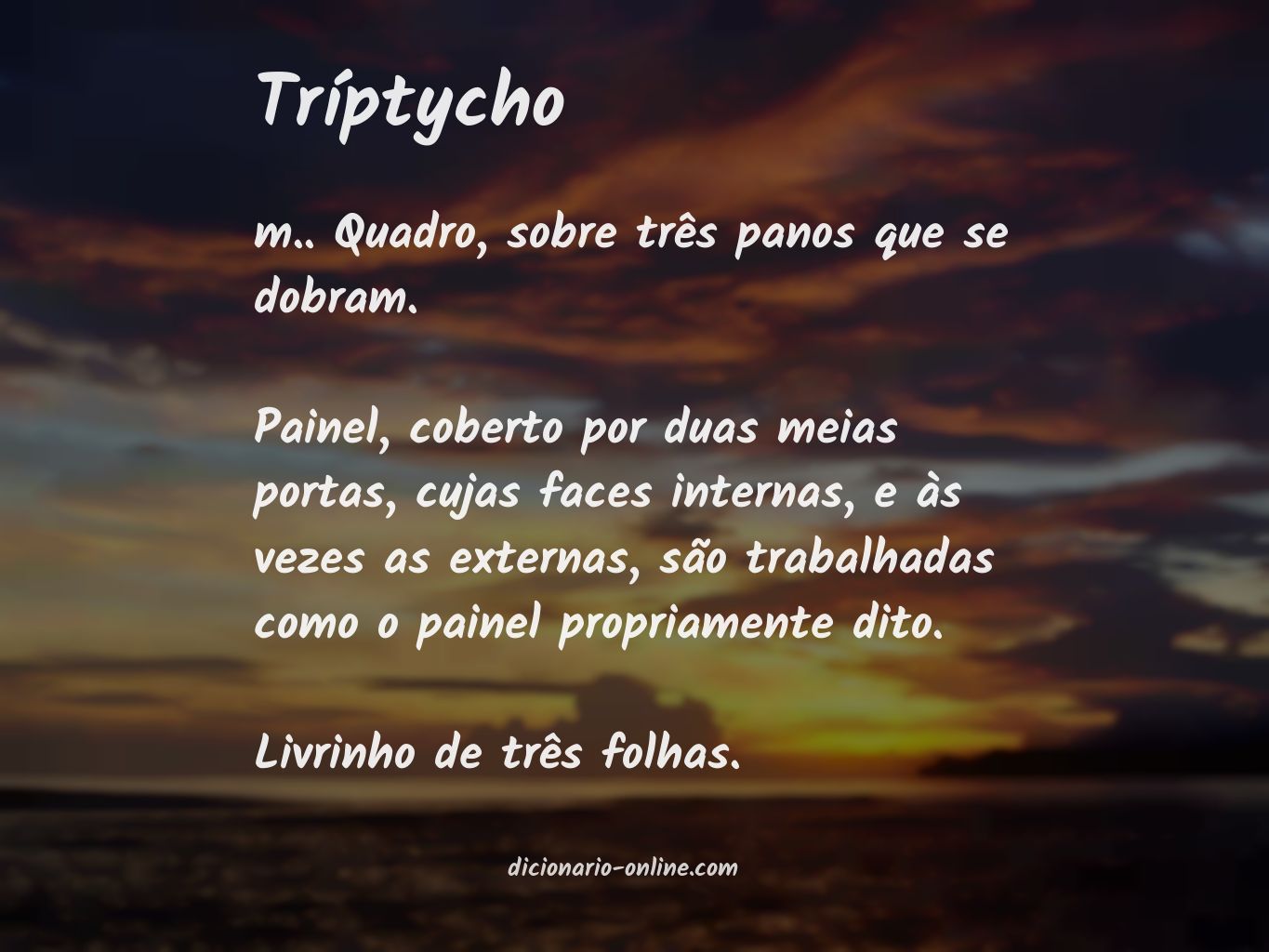 Significado de tríptycho