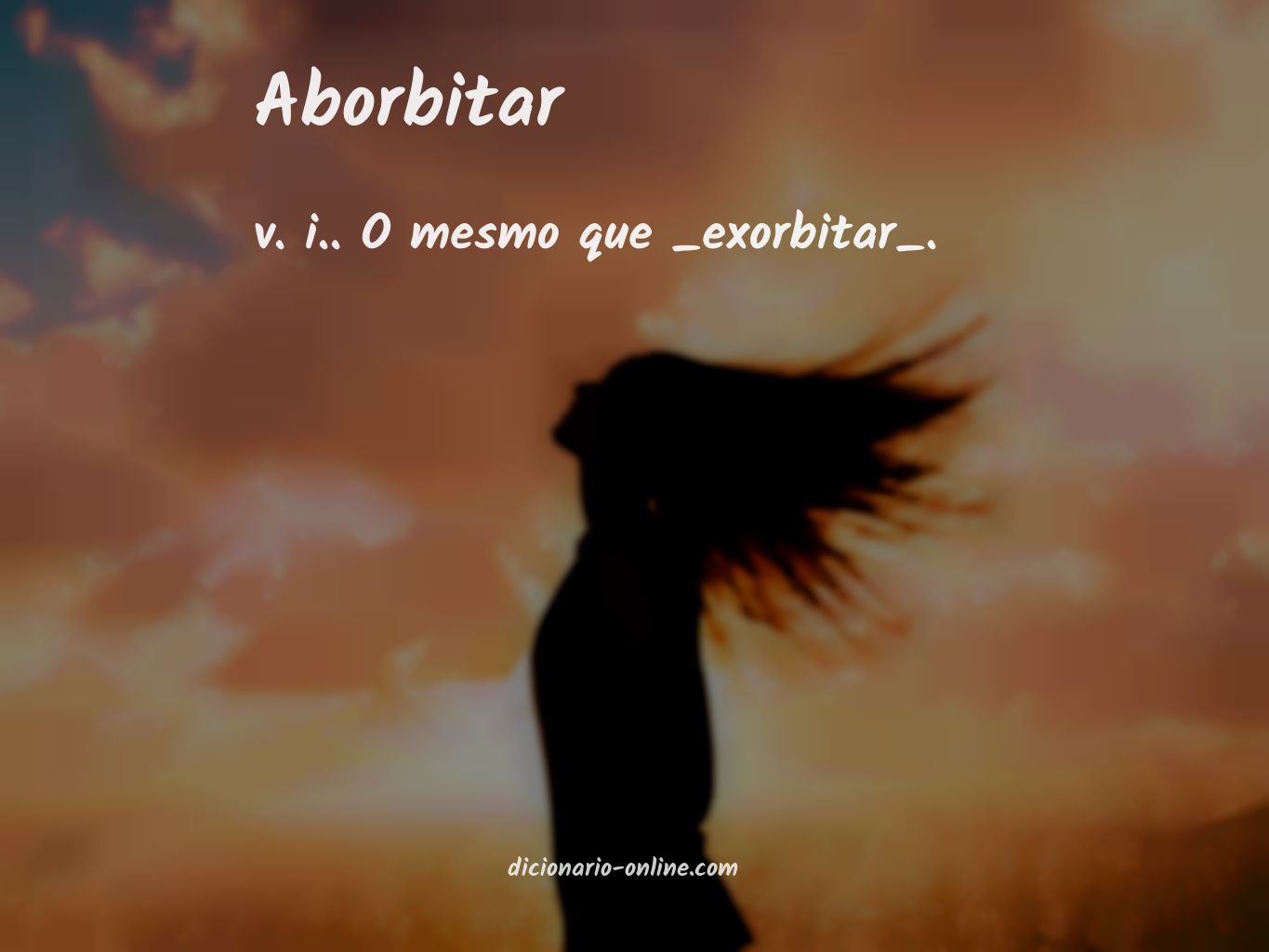 Significado de aborbitar