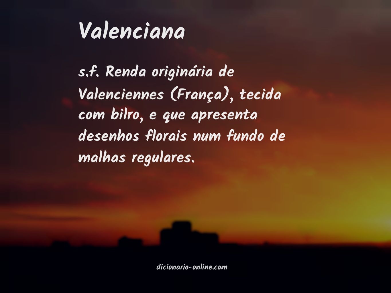 Significado de valenciana