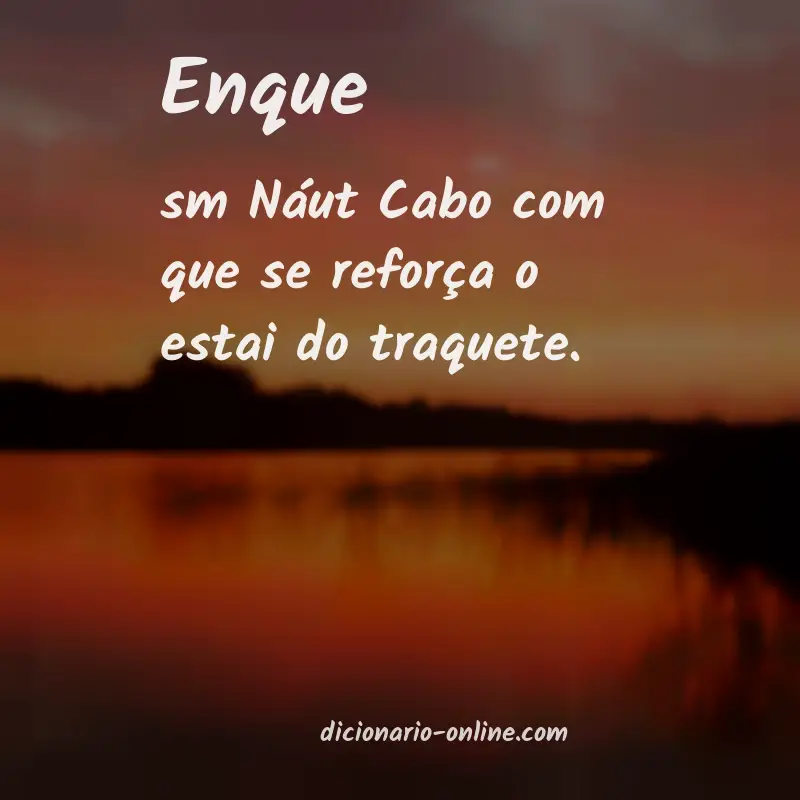 Significado de enque