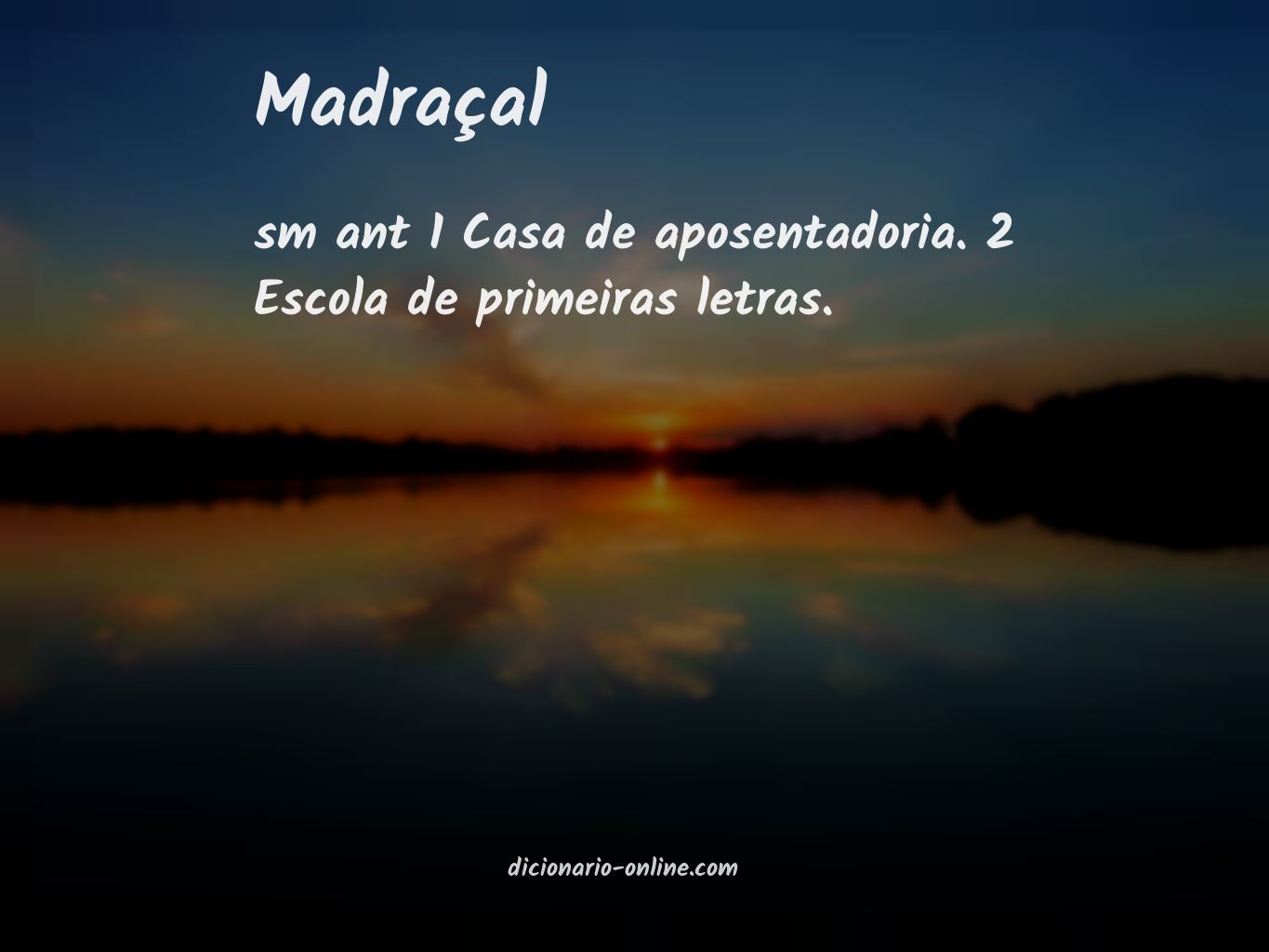 Significado de madraçal