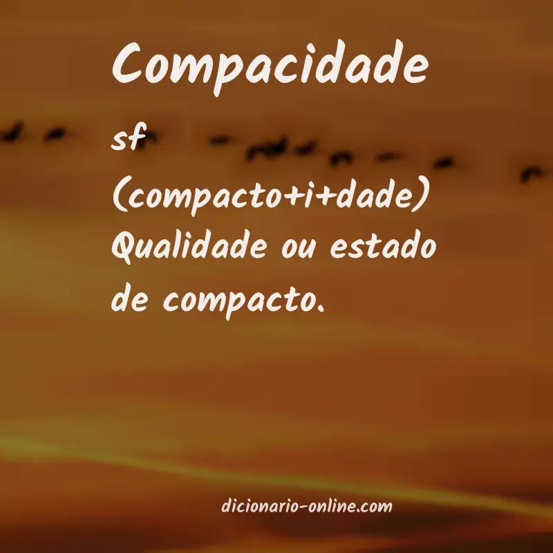 Significado de compacidade