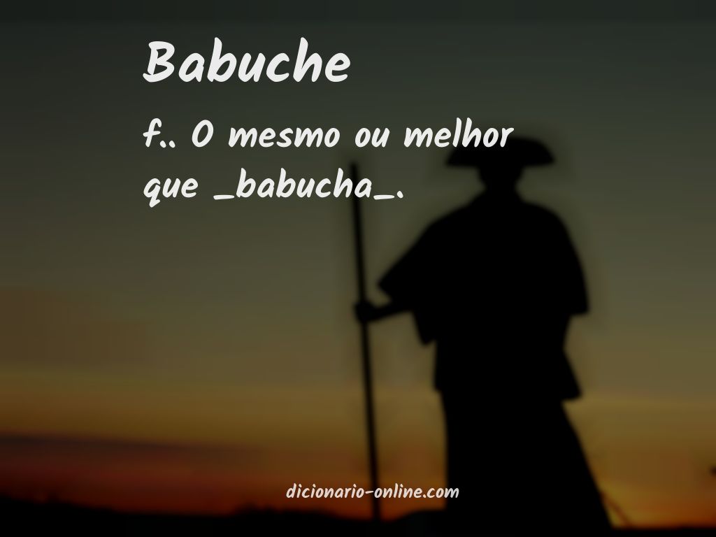 Significado de babuche