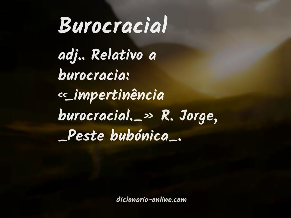 Significado de burocracial