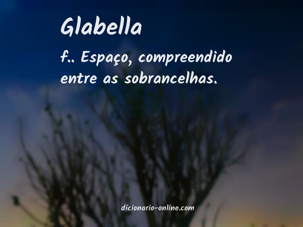 Significado de glabella