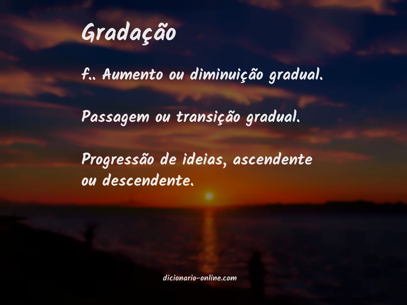 Significado de gradação