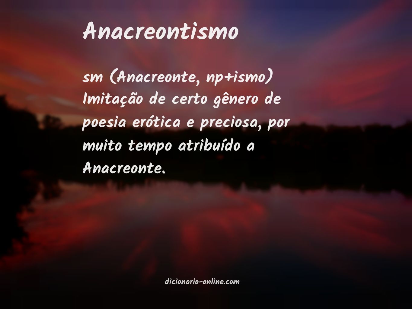 Significado de anacreontismo