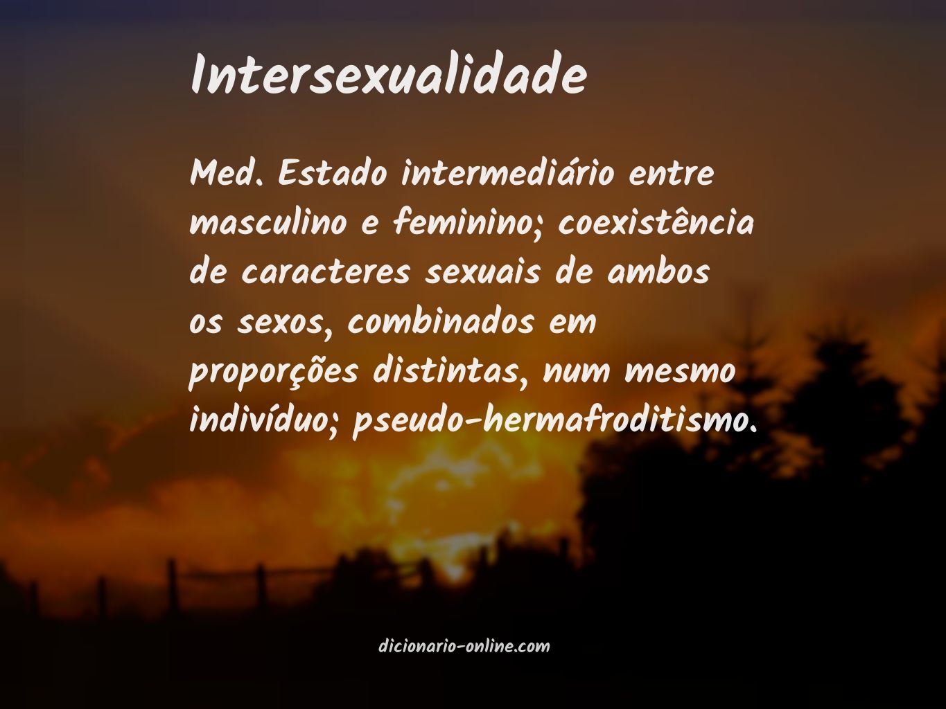 Significado de intersexualidade