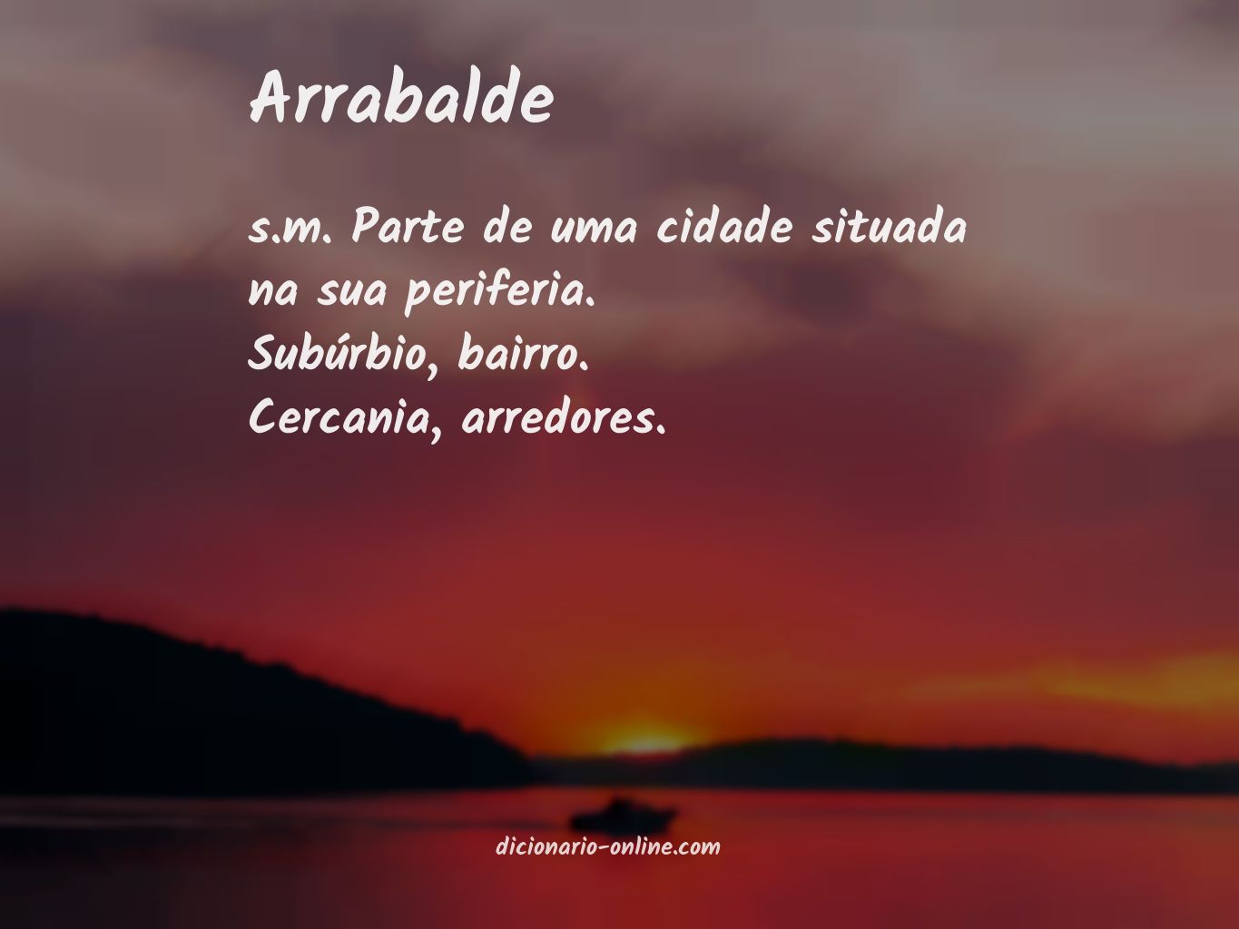 Significado de arrabalde