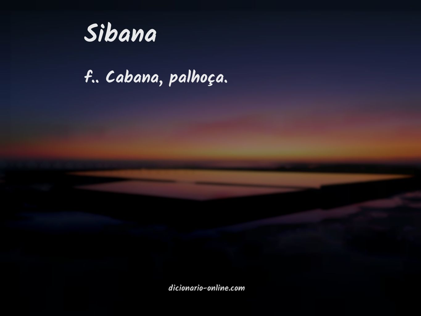 Significado de sibana