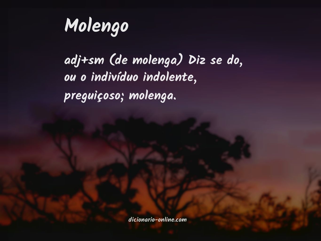 Significado de molengo