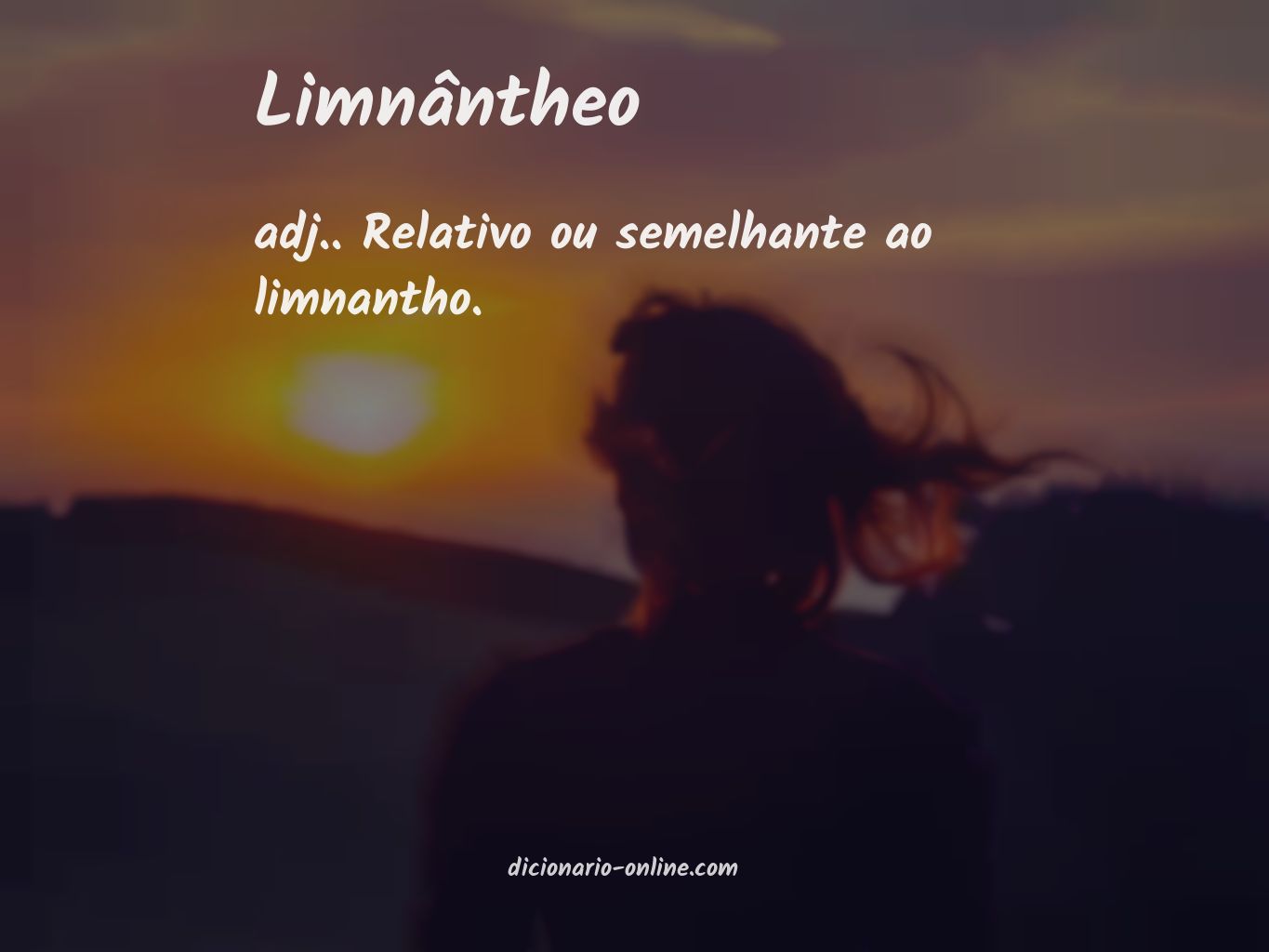 Significado de limnântheo