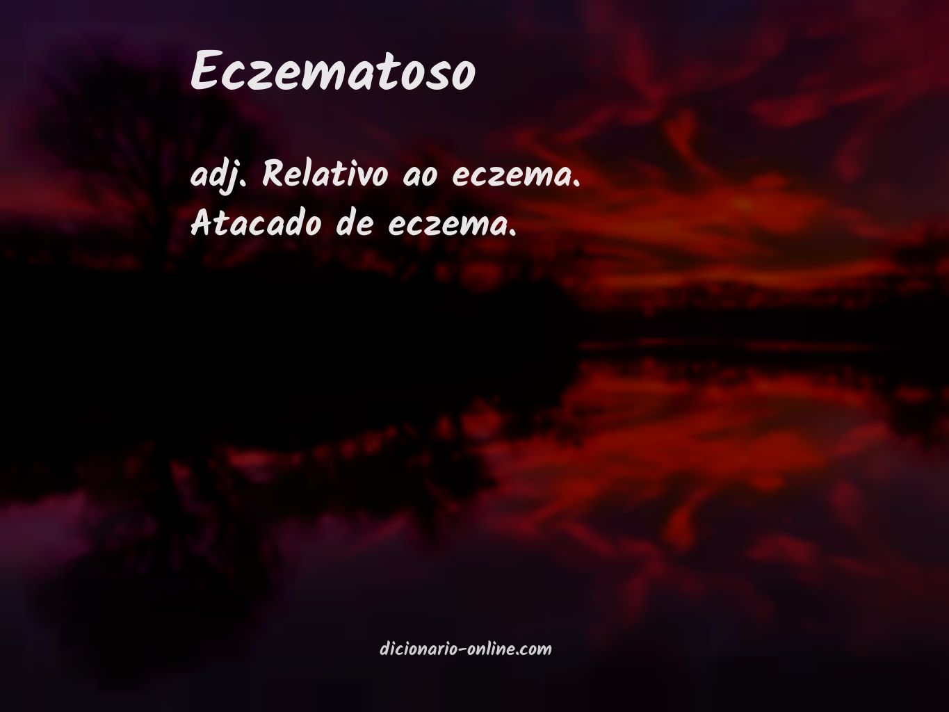 Significado de eczematoso