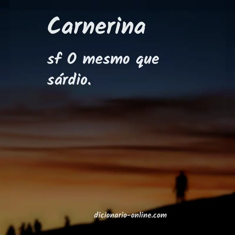 Significado de carnerina