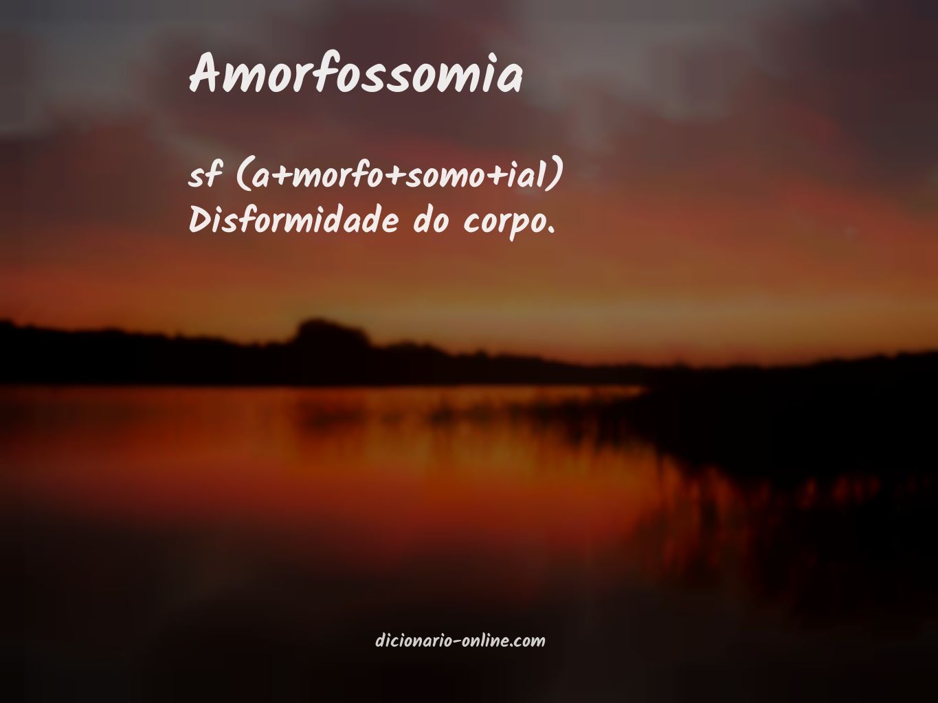 Significado de amorfossomia