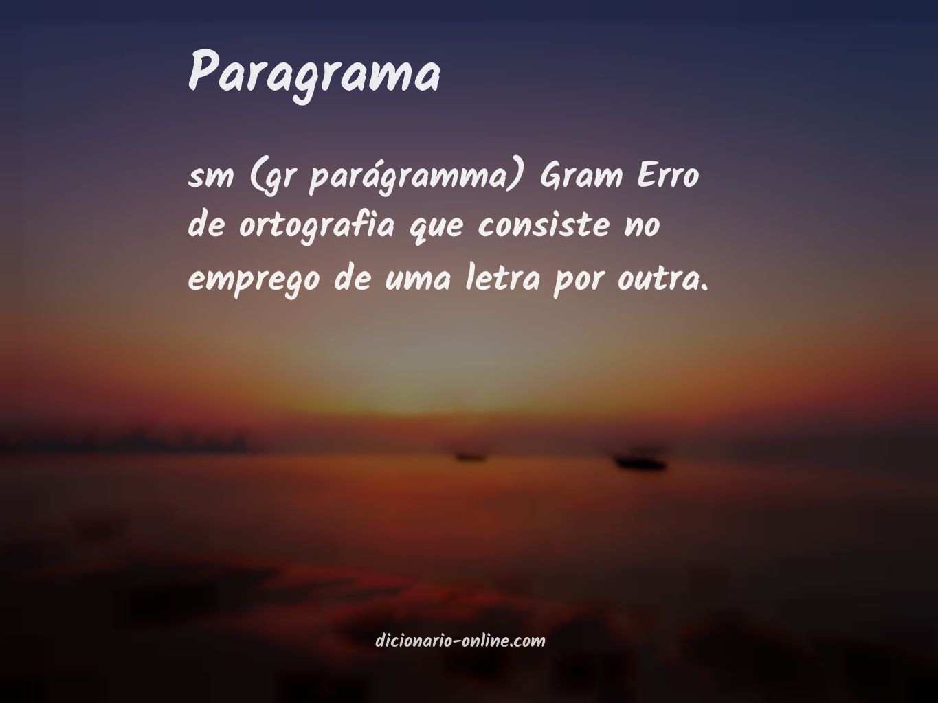 Significado de paragrama