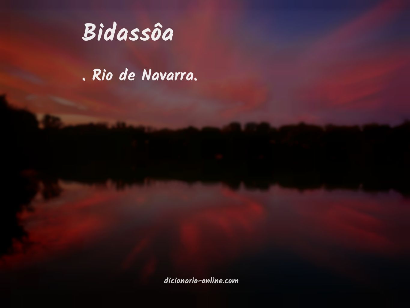 Significado de bidassôa