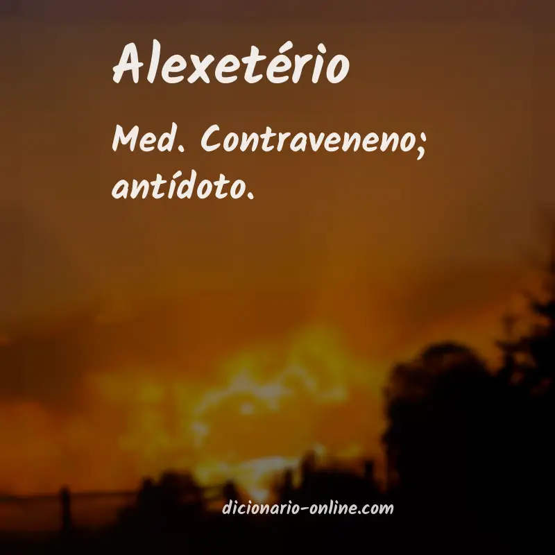 Significado de alexetério