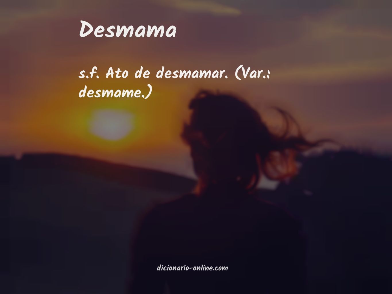 Significado de desmama