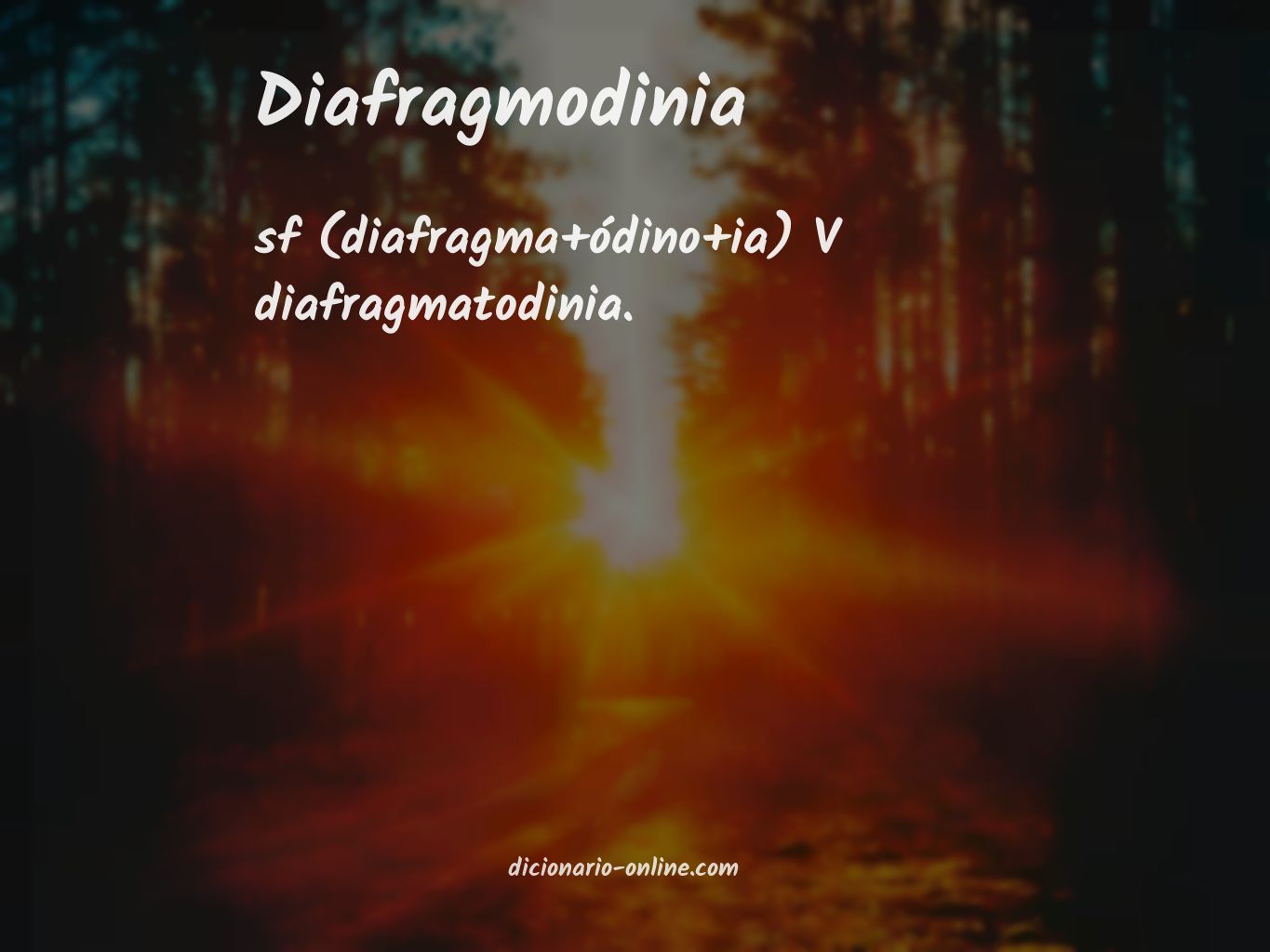 Significado de diafragmodinia