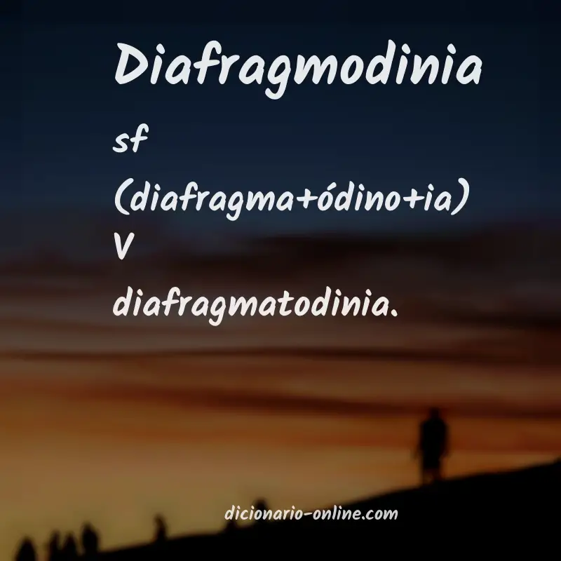 Significado de diafragmodinia