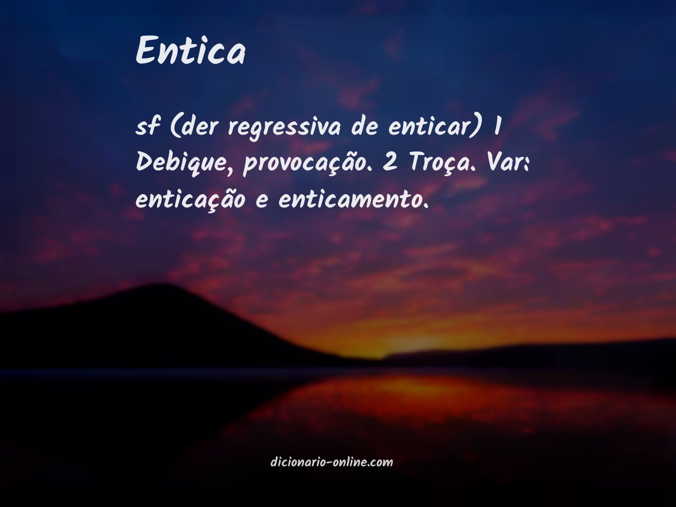 Significado de entica