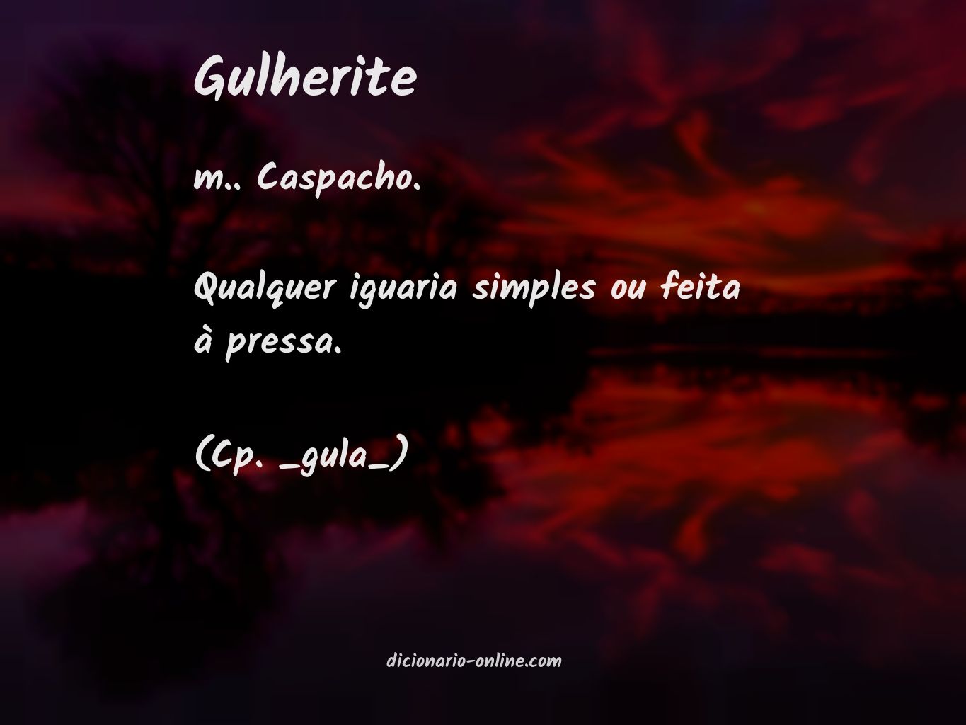 Significado de gulherite