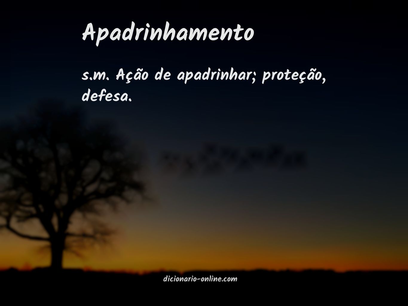 Significado de apadrinhamento