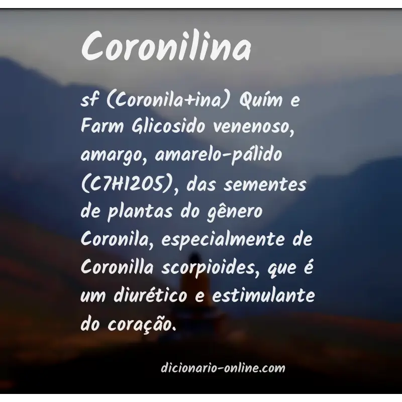 Significado de coronilina
