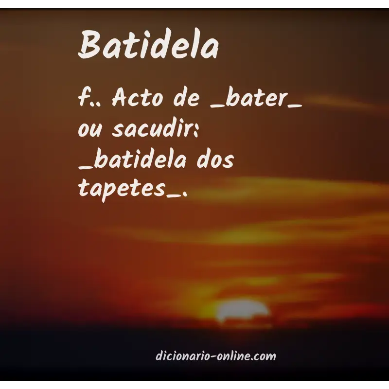 Significado de batidela