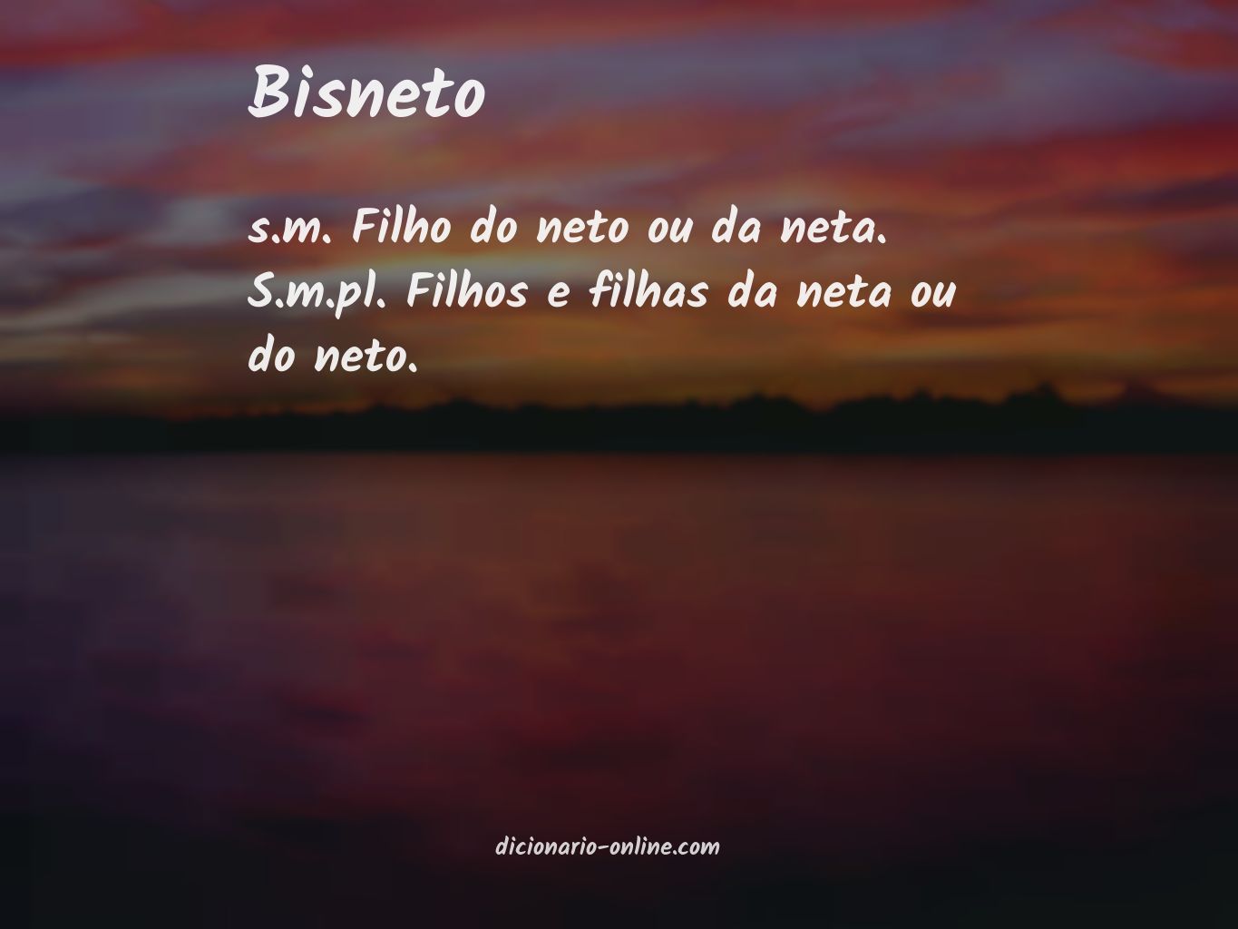 Significado de bisneto