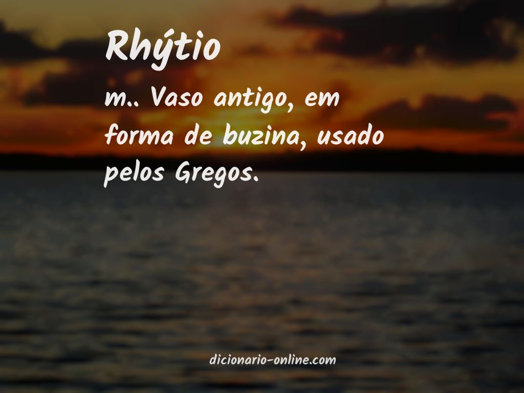 Significado de rhýtio