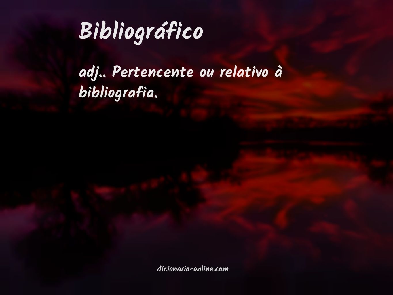 Significado de bibliográfico