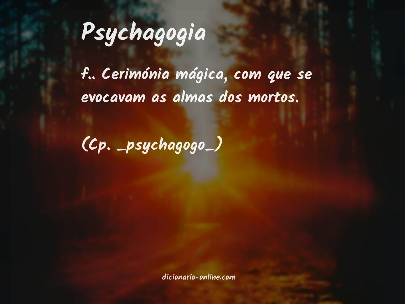 Significado de psychagogia