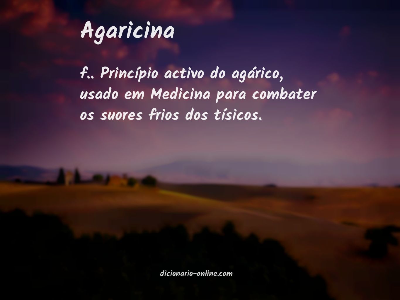 Significado de agaricina