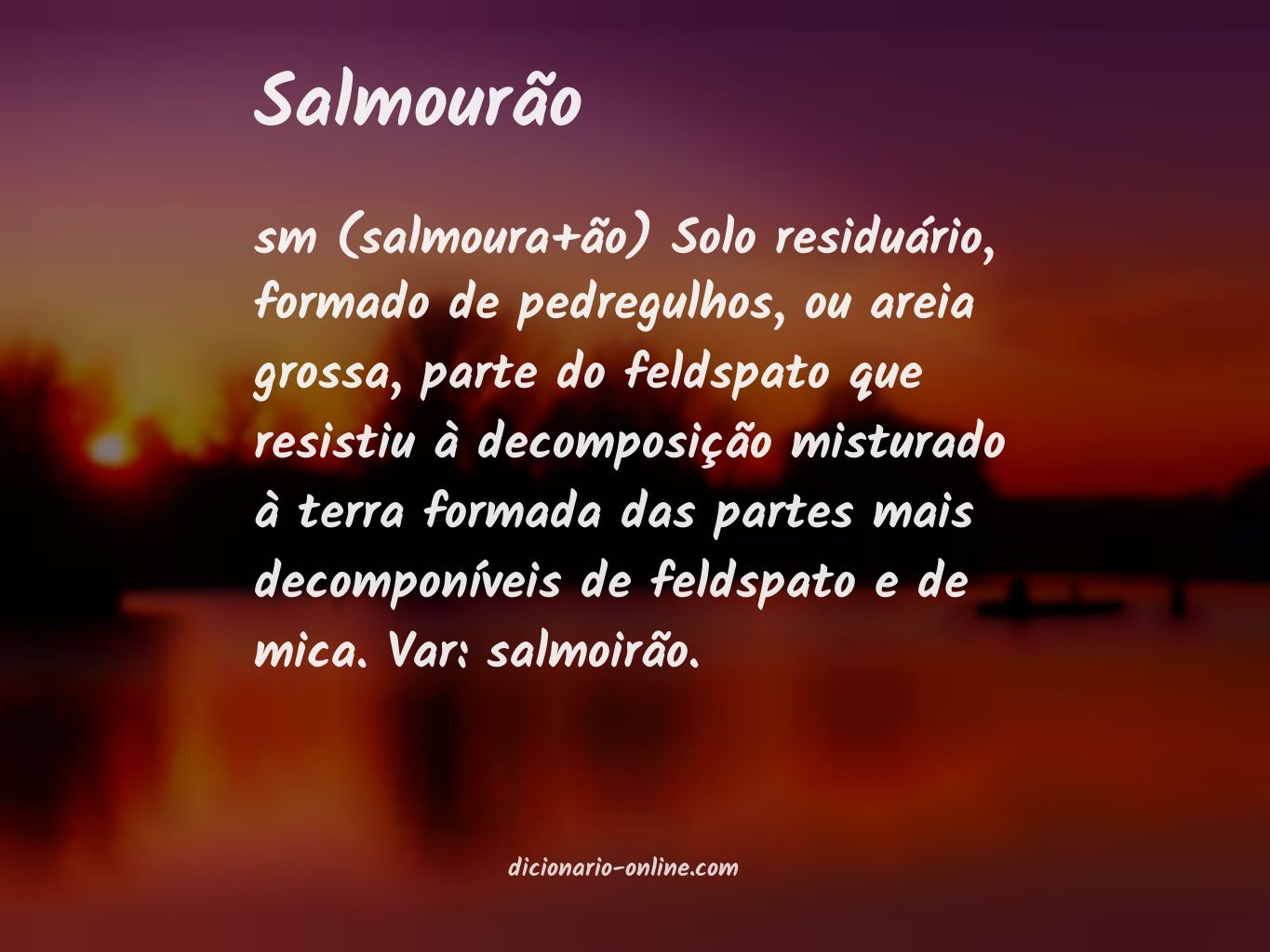 Significado de salmourão