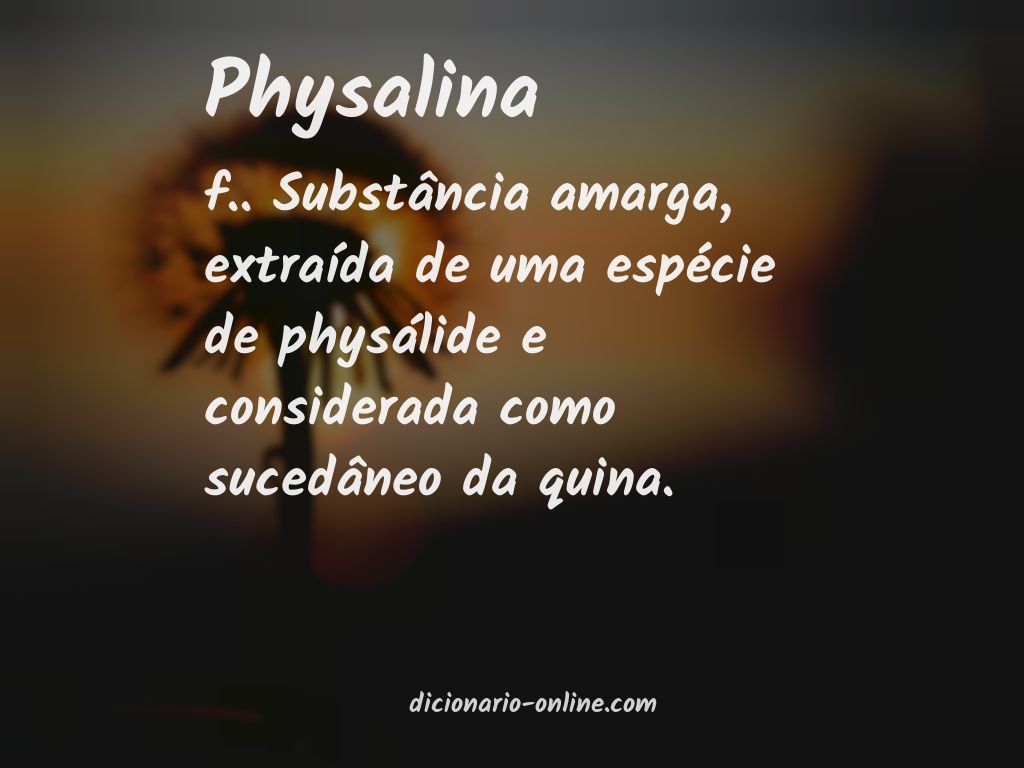 Significado de physalina