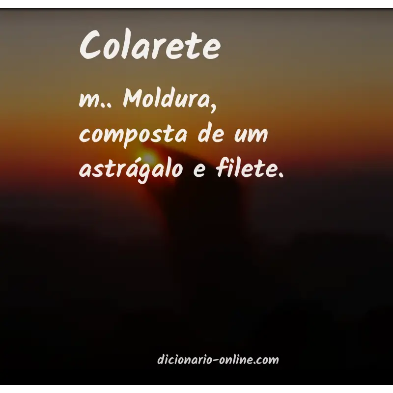 Significado de colarete