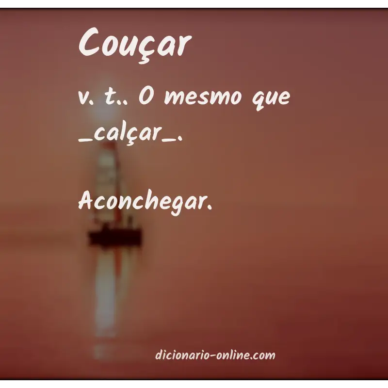 Significado de couçar