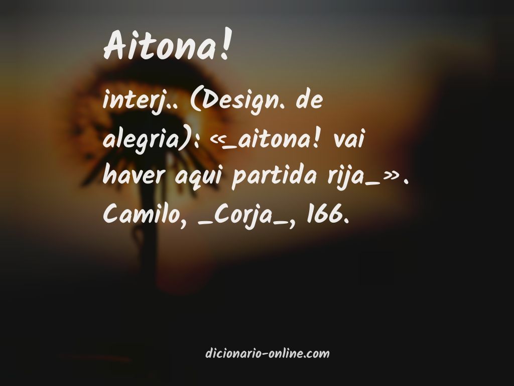 Significado de aitona!