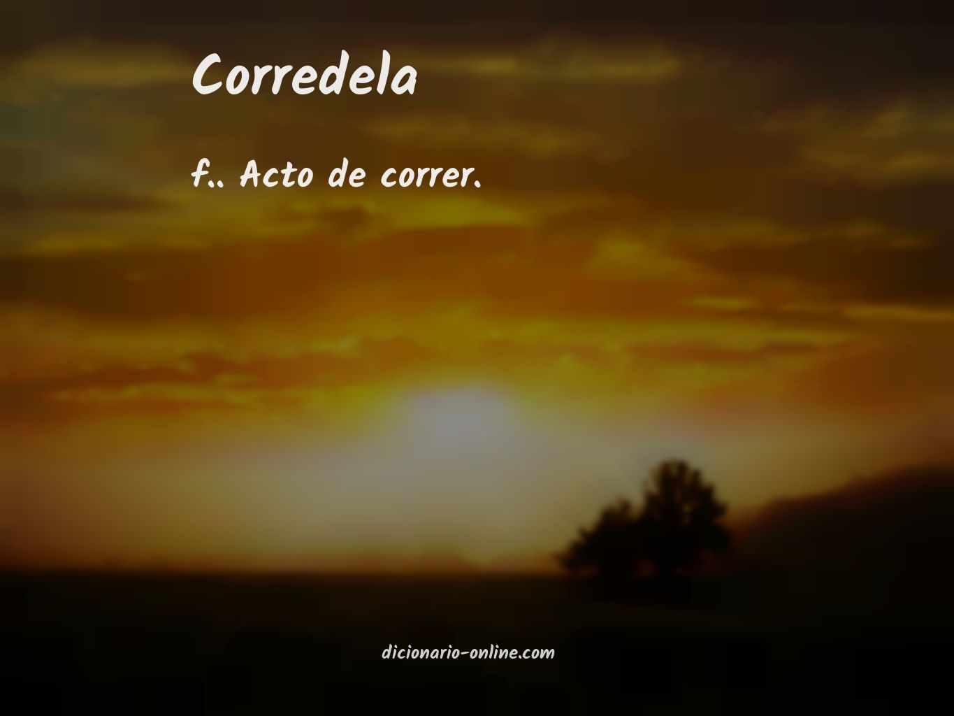 Significado de corredela