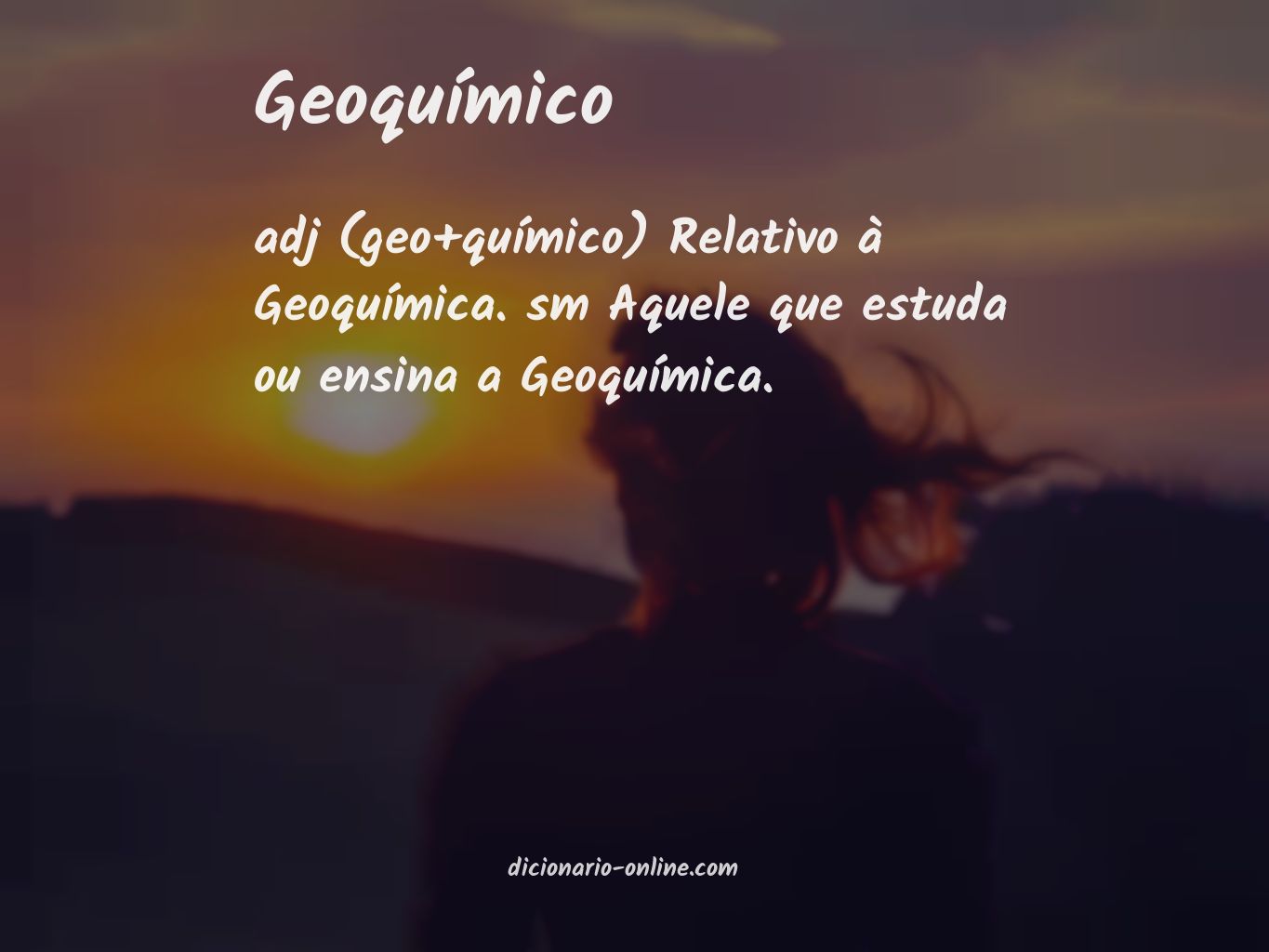 Significado de geoquímico