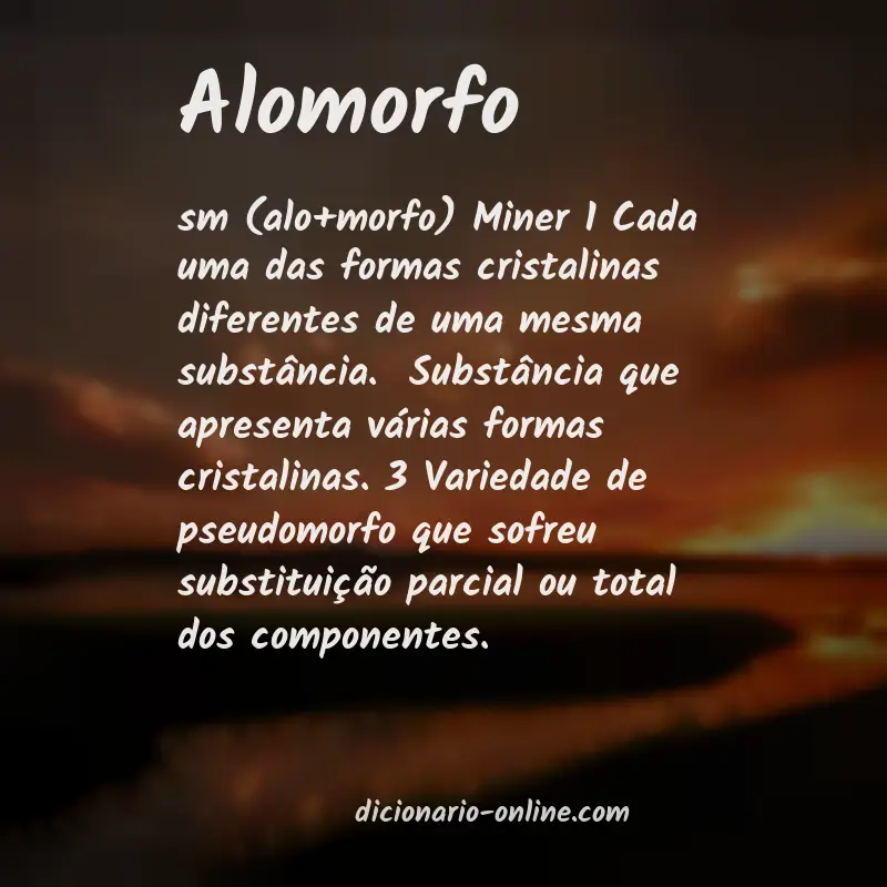 Significado de alomorfo