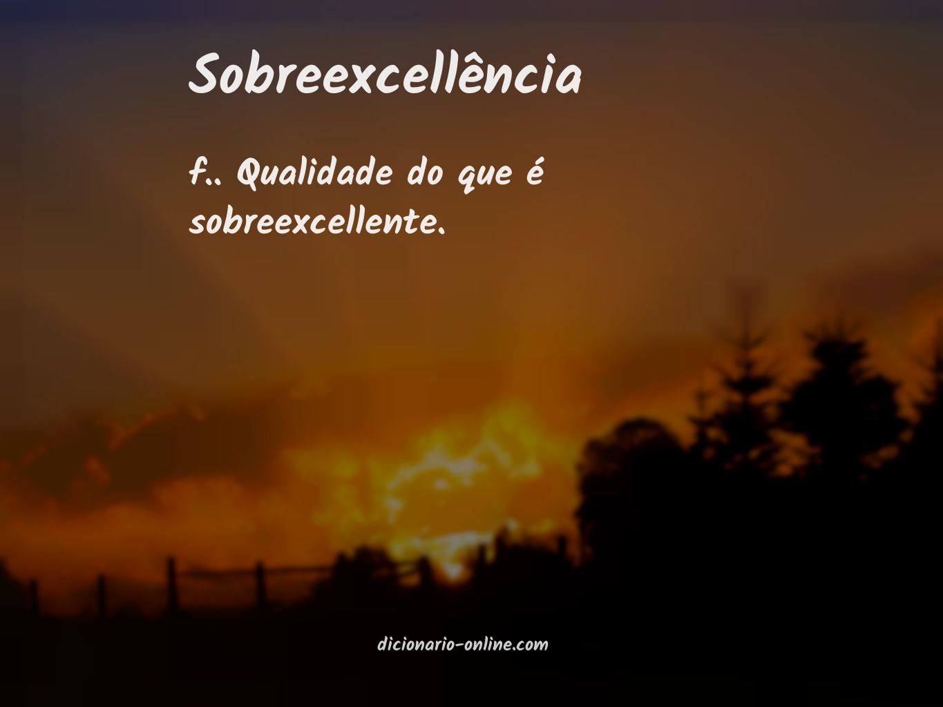 Significado de sobreexcellência