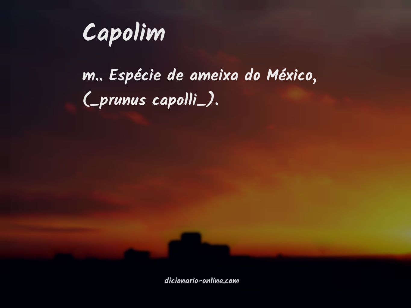 Significado de capolim